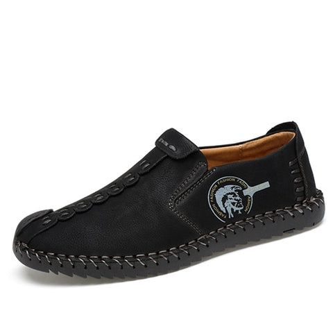Loafers Men Quality Split Leather Shoes - Fixshope