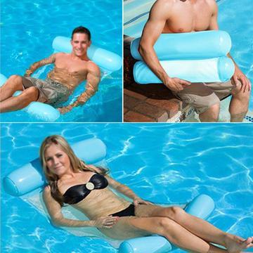 Outdoor Floating Water Hammock - Pool Swimming Lounger Backrest For Adults & Kids - Fixshope